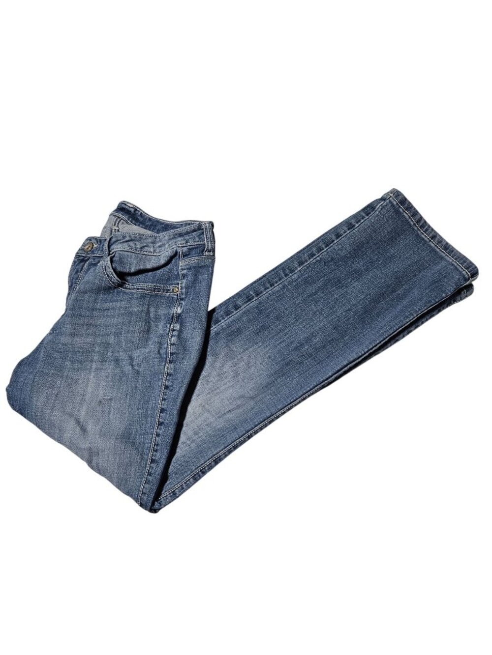 Wrangler Aura Jeans Womens Size 29 Waist Straight Leg Low Rise LIght Wash Denim